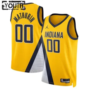Camiseta Indiana Pacers Bennedict Mathurin 00 Statement Edition Swingman para Niño