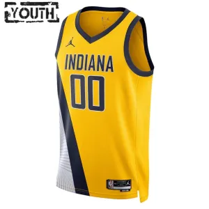 Camiseta Indiana Pacers Bennedict Mathurin 00 Statement Edition Swingman para Niño