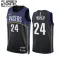 Camiseta Indiana Pacers Buddy Hield 24 Black City Edition 2022-23 Swingman para Niño