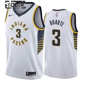 Camiseta Indiana Pacers Chris Duarte 3 Association Edition Blanco Swingman para Niño