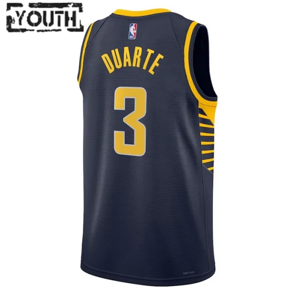 Camiseta Indiana Pacers Chris Duarte 3 Icon Edition Swingman para Niño