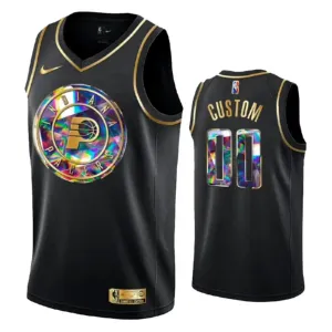 Camiseta Indiana Pacers Diamond Edition Personalizada Negro Swingman para Hombre