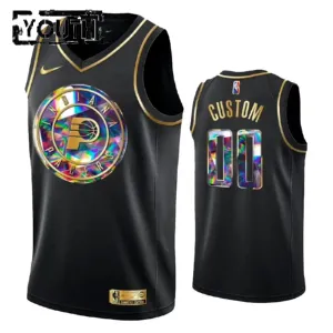 Camiseta Indiana Pacers Diamond Edition Personalizada Negro Swingman para Niño