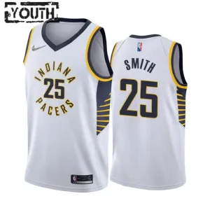 Camiseta Indiana Pacers Jalen Smith 25 Association Edition Blanco Swingman para Niño