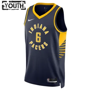 Camiseta Indiana Pacers Lance Stephenson 6 Icon Edition Swingman para Niño