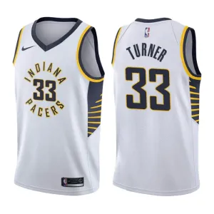 Camiseta Indiana Pacers Myles Turner 33 Association Edition Blanco Swingman para Hombre