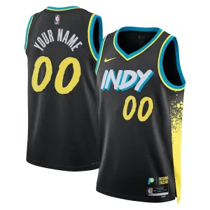 Camiseta Indiana Pacers Personalizada City Edition 2023-24 Negro Swingman para Hombre