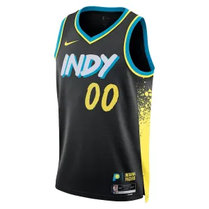 Camiseta Indiana Pacers Personalizada City Edition 2023-24 Negro Swingman para Hombre