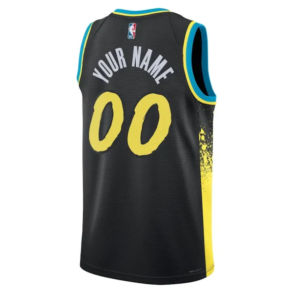Camiseta Indiana Pacers Personalizada City Edition 2023-24 Negro Swingman para Hombre
