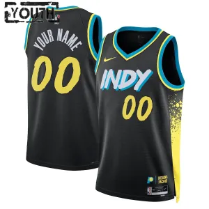 Camiseta Indiana Pacers Personalizada City Edition 2023-24 Negro Swingman para Niño