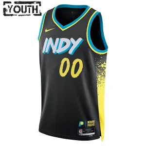Camiseta Indiana Pacers Personalizada City Edition 2023-24 Negro Swingman para Niño
