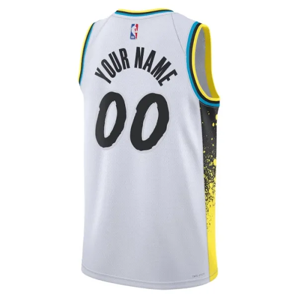 Camiseta Indiana Pacers Personalizada City Edition 2024-25 Blanco Swingman para Hombre