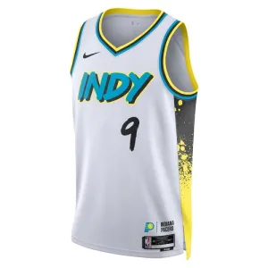 Camiseta Indiana Pacers TJ McConnell City Edition 2024-25 Blanco Swingman para Hombre
