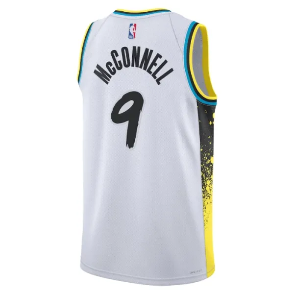 Camiseta Indiana Pacers TJ McConnell City Edition 2024-25 Blanco Swingman para Hombre