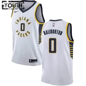 Camiseta Indiana Pacers Tyrese Haliburton 0 Association Edition Blanco Swingman para Niño Camiseta Indiana Pacers Tyrese Haliburton 0 Association Edition Blanco Swingman para Niño