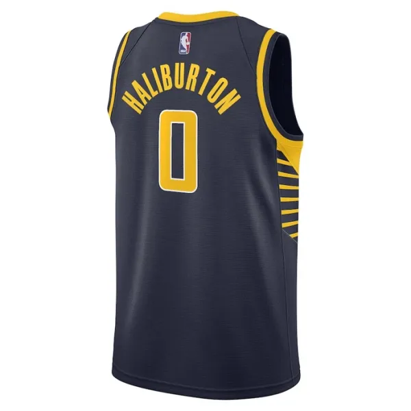 Camiseta Indiana Pacers Tyrese Haliburton 0 Icon Edition Swingman para Hombre