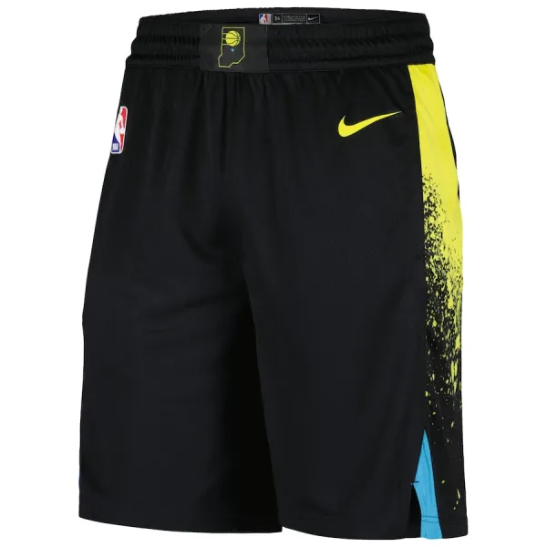 Pantalones Indiana Pacers City Edition 2023-24 Negro Swingman para Hombre