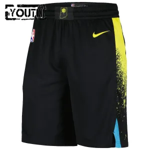 Pantalones Indiana Pacers City Edition 2023-24 Negro Swingman para Niño
