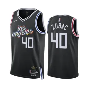 Camiseta LA Clippers Ivica Zubac 40 City Edition 2022-23 Negro Swingman para Hombre Camiseta LA Clippers Ivica Zubac 40 City Edition 2022-23 Negro Swingman para Hombre