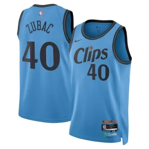 Camiseta LA Clippers Ivica Zubac City Edition 2024-25 Azul Swingman para Hombre