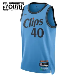 Camiseta LA Clippers Ivica Zubac City Edition 2024-25 Azul Swingman para Niño