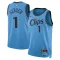 Camiseta LA Clippers James Harden City Edition 2024-25 Azul Swingman para Hombre