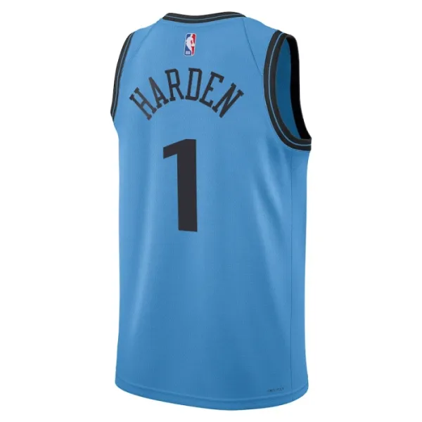 Camiseta LA Clippers James Harden City Edition 2024-25 Azul Swingman para Hombre