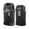 Camiseta LA Clippers John Wall 11 City Edition 2022-23 Negro Swingman para Hombre