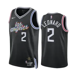 Camiseta LA Clippers Kawhi Leonard 2 City Edition 2022-23 Negro Swingman para Hombre Camiseta LA Clippers Kawhi Leonard 2 City Edition 2022-23 Negro Swingman para Hombre