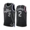 Camiseta LA Clippers Kawhi Leonard 2 City Edition 2022-23 Negro Swingman para Hombre