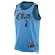 Camiseta LA Clippers Kawhi Leonard City Edition 2024-25 Azul Swingman para Hombre