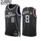Camiseta LA Clippers Marcus Morris SR 8 City Edition 2022-23 Negro Swingman para Niño
