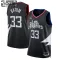 Camiseta LA Clippers Nicolas Batum 33 Statement Edition Negro Swingman para Niño