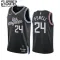 Camiseta LA Clippers Norman Powell 24 City Edition 2022-23 Negro Swingman para Niño