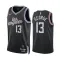 Camiseta LA Clippers Paul George 13 City Edition 2022-23 Negro Swingman para Hombre