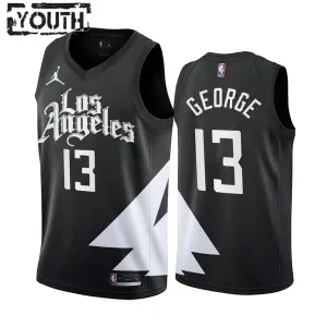 Camiseta LA Clippers Paul George 13 Statement Edition Negro Swingman para Niño Camiseta LA Clippers Paul George 13 Statement Edition Negro Swingman para Niño