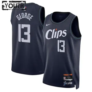 Camiseta LA Clippers Paul George City Edition 2023-24 Swingman para Niño