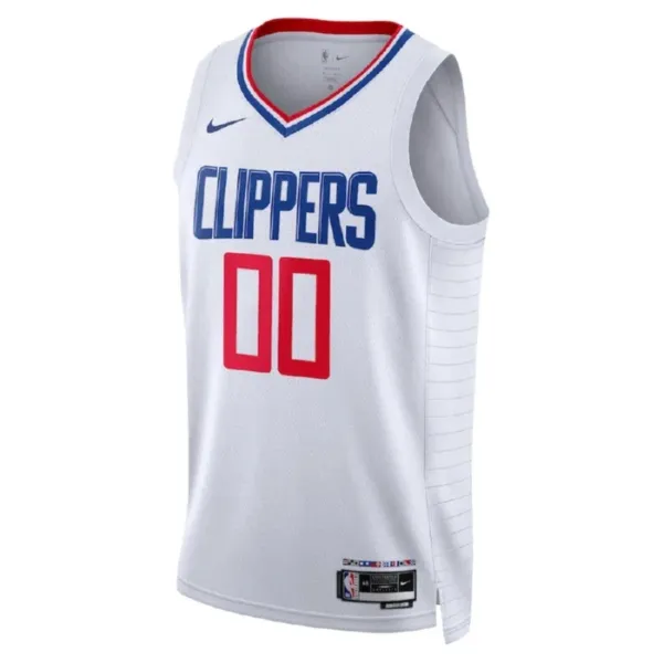 Camiseta LA Clippers Personalizada Association Edition Blanco Swingman para Hombre