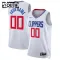 Camiseta LA Clippers Personalizada Association Edition Blanco Swingman para Niño