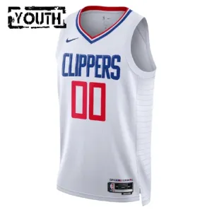 Camiseta LA Clippers Personalizada Association Edition Blanco Swingman para Niño