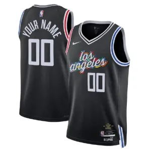 Camiseta LA Clippers Personalizada City Edition 2022-23 Negro Swingman para Hombre
