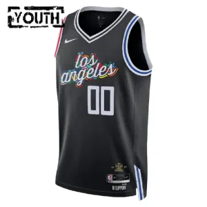 Camiseta LA Clippers Personalizada City Edition 2022-23 Negro Swingman para Niño