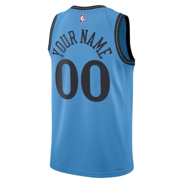 Camiseta LA Clippers Personalizada City Edition 2024-25 Azul Swingman para Hombre
