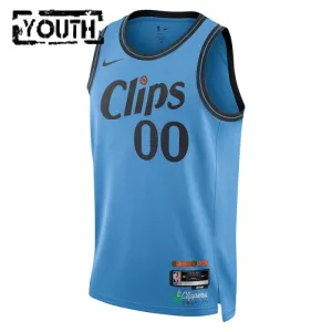Camiseta LA Clippers Personalizada City Edition 2024-25 Azul Swingman para Niño