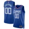 Camiseta LA Clippers Personalizada Icon Edition Azul Swingman para Hombre