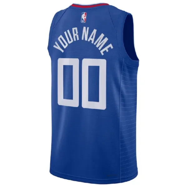 Camiseta LA Clippers Personalizada Icon Edition Azul Swingman para Hombre