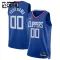 Camiseta LA Clippers Personalizada Icon Edition Azul Swingman para Niño