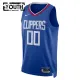 Camiseta LA Clippers Personalizada Icon Edition Azul Swingman para Niño