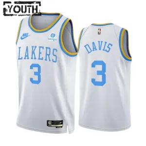 Camiseta Los Angeles Lakers Anthony Davis 3 Classic Edition 2022-23 Blanco Swingman para Niño