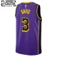 Camiseta Los Angeles Lakers Anthony Davis 3 Statement Edition Púrpura Swingman para Niño